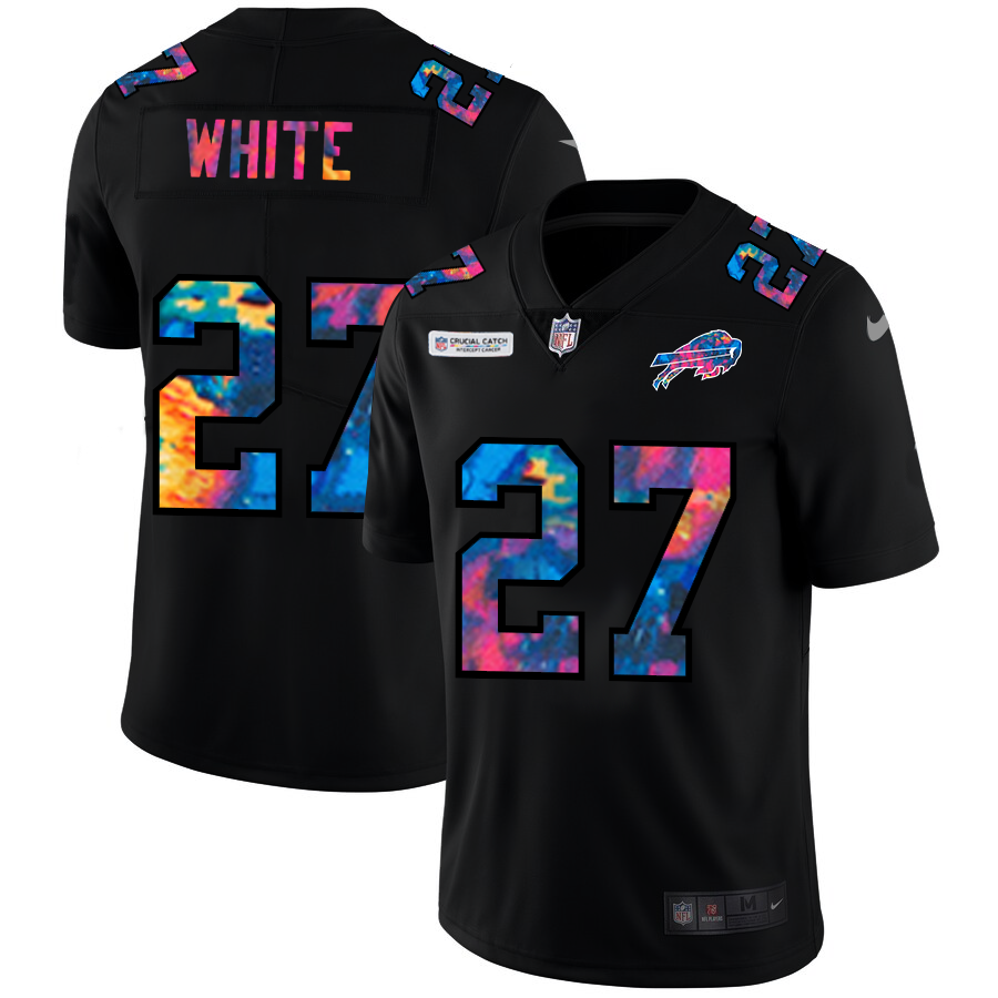 NFL Buffalo Bills #27 TreDavious White Men Nike MultiColor Black 2020  Crucial Catch Vapor Untouchable Limited Jersey->green bay packers->NFL Jersey